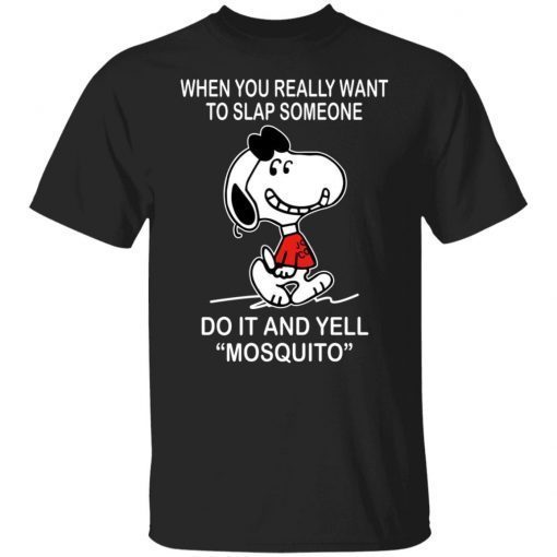 Snoopy When You Really Want To Slap Someone Vintage T-Shirt