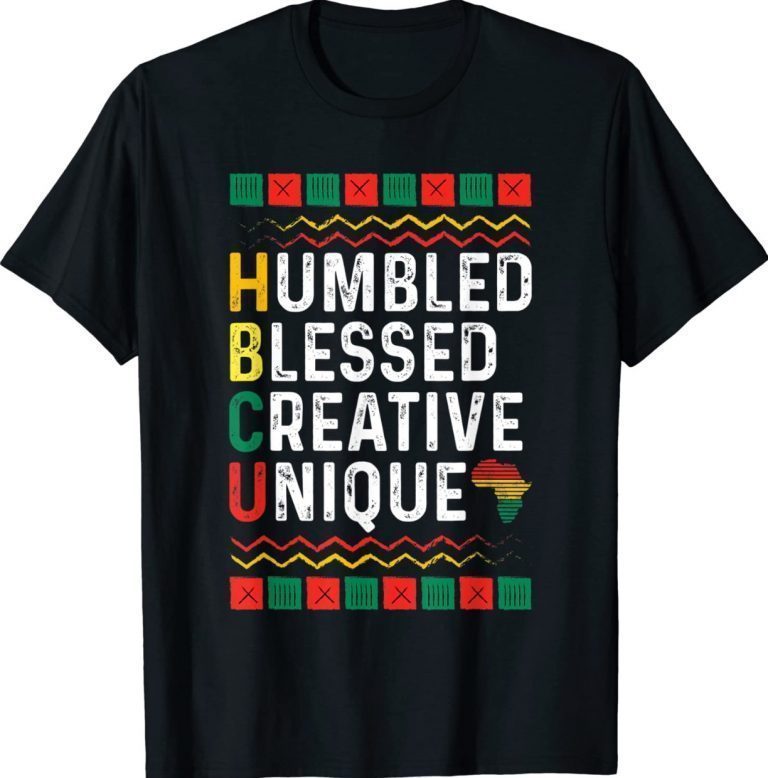 HBCU Humbled Blessed Creative Unique African Vintage T-Shirt