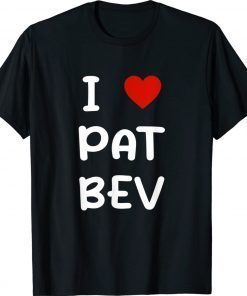 I Love Pat Bev Heart Vintage TShirt