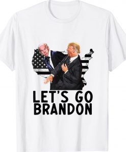 Let's Go Brandon Trump Slaps Biden Funny TShirt