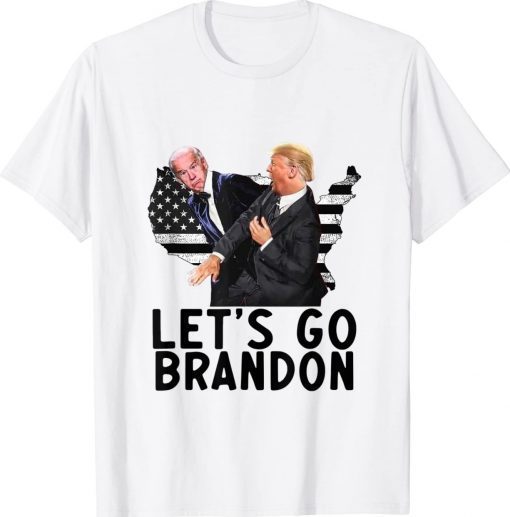 Let's Go Brandon Trump Slaps Biden Funny TShirt