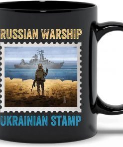 Ukraine Postage Stamp Russian Warship Cup