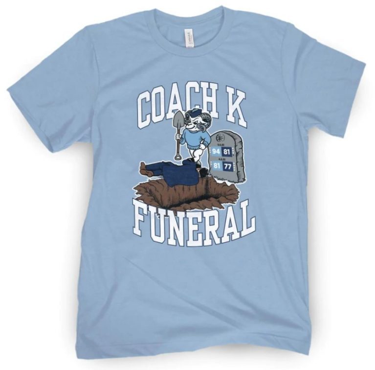 Coach K Funeral 2022 Shirts