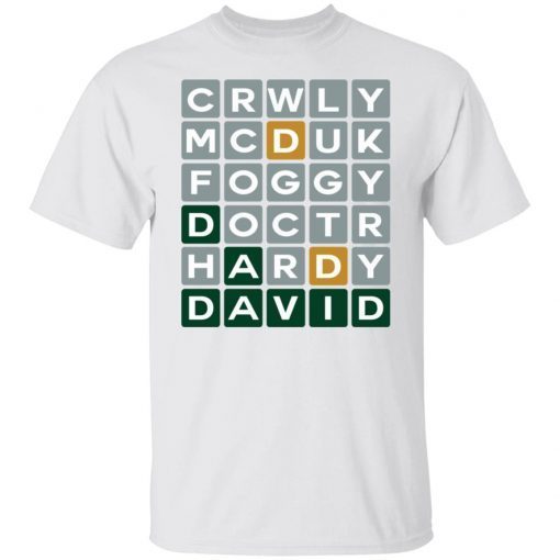 Crwly Mcduk Foggy Doctr Hardy David 2022 T-Shirt