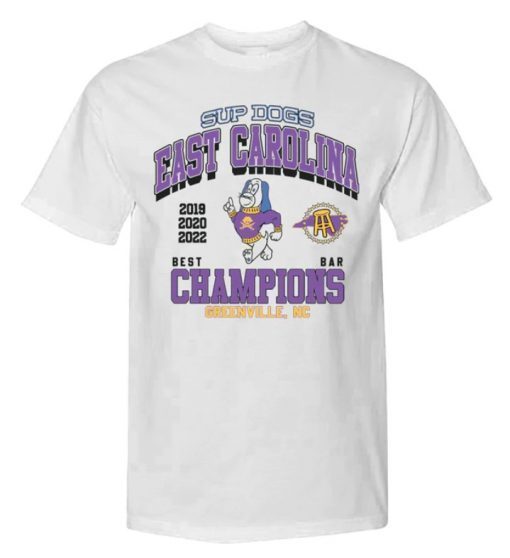 Vintage Sup Dogs East Carolina 2022 Champions Shirts