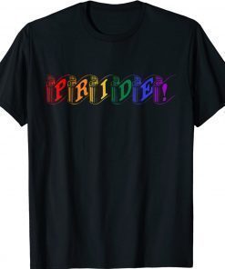 Pride Ribbon Font Lettering 2022 TShirt