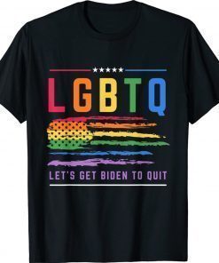 Funny Let’s Get Biden To Quit LGBTQ Gay Pride Vintage Shirts