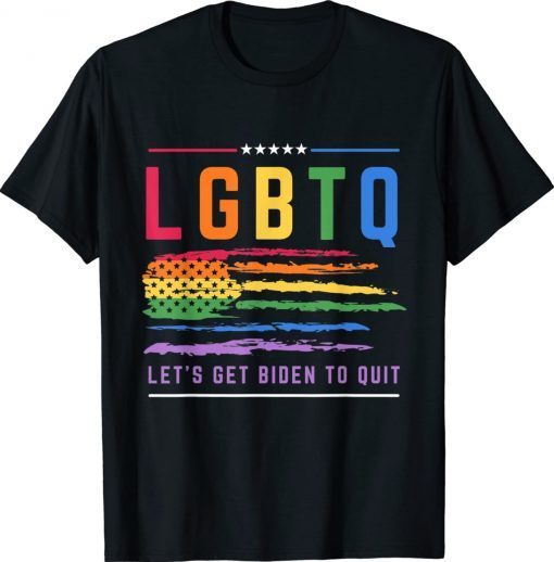 Funny Let’s Get Biden To Quit LGBTQ Gay Pride Vintage Shirts