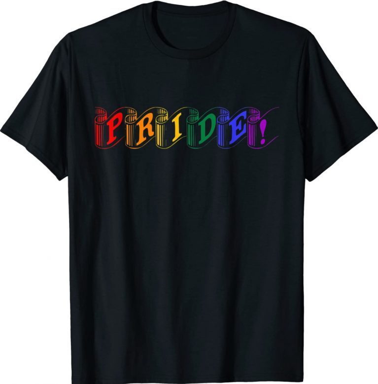 Pride Ribbon Font Lettering 2022 TShirt