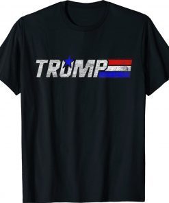 DONALD TRUMP 2024 STARS AND STRIPES FLAG TShirt