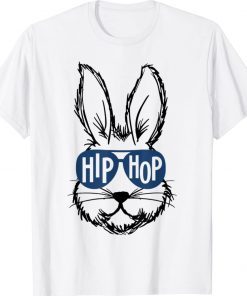 Hip Hop Bunny Rabbit Face Sunglasses Easter Day Unisex TShirt