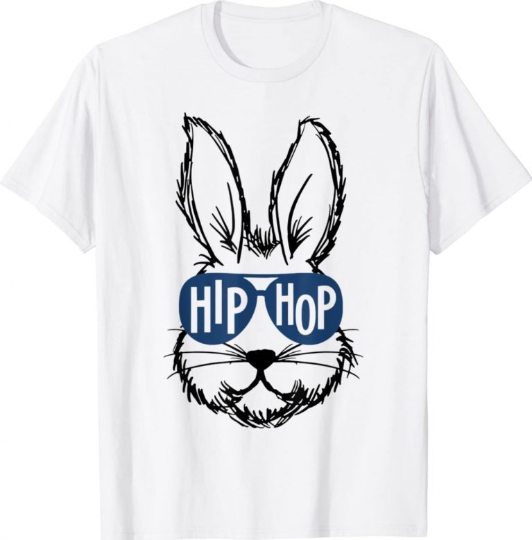 Hip Hop Bunny Rabbit Face Sunglasses Easter Day Unisex TShirt