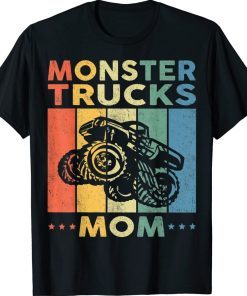 Monster Truck Mom Vintage Monster Truck Retro Shirt