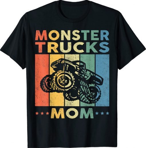 Monster Truck Mom Vintage Monster Truck Retro Shirt