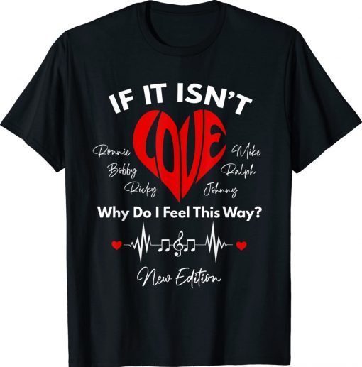 If It Isn't Love Ronnie Bobby Ricky Mike Ralph and Johnny Tee Shirt