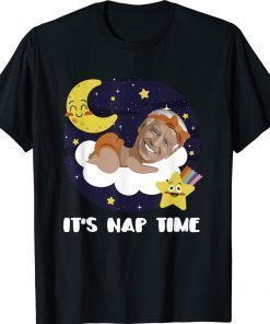 Funny President Joe Biden Taking A Nap On The Moon Cute 2022 TShirt