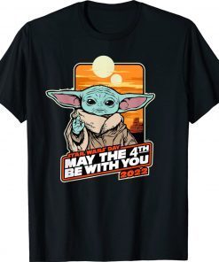 Vintage Star Wars Grogu May The 4th Be With You 2022 T-Shirt