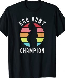 Egg Hunt Champion Funny Easter Spring Pregnancy New Mom Vintage T-Shirt