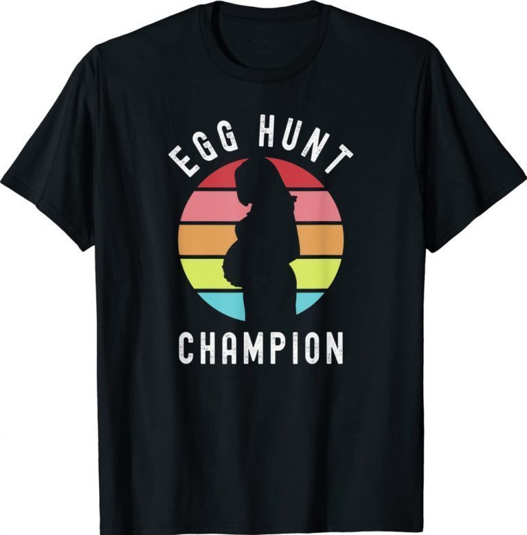 Egg Hunt Champion Funny Easter Spring Pregnancy New Mom Vintage T-Shirt