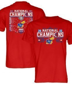 Kansas Jayhawks NCAA Basketball National Champions Bracket 2022 TShirt