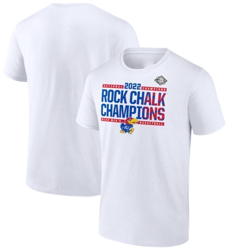 Official Kansas Jayhawks 2022 NCAA Basketball National Champions Bounce T-Shirt