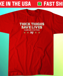 New Jersey Generals Thick Thighs Save Lives Vintage TShirt