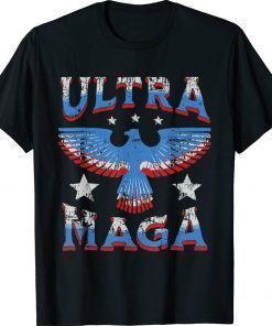 Ultra MAGA Pro Trump Anti Biden Patriotic Eagle Unisex TShirt