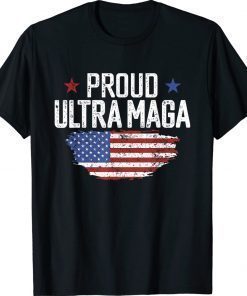 Proud Ultra Maga US Flag Vintage TShirt