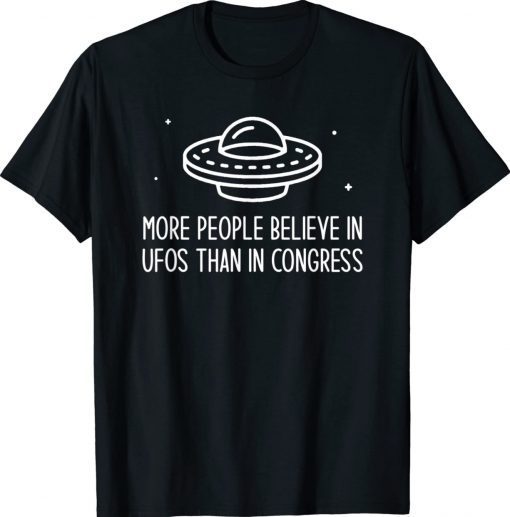 Funny More People Believe in UFOs Than in Congress UAP Vintage Shirts