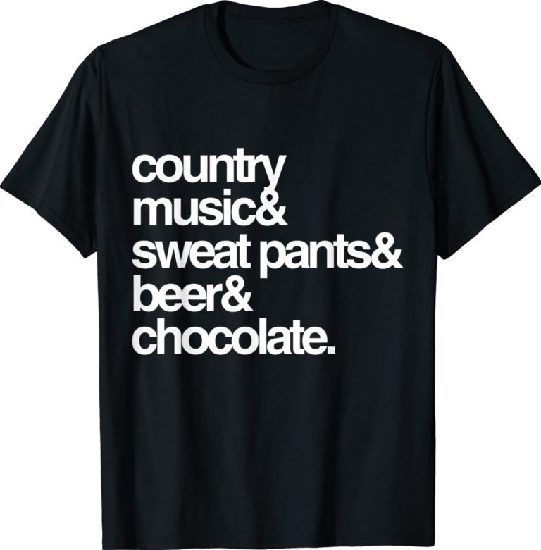 Country Music Sweat Pants Beer and Chocolate Vintage TShirt