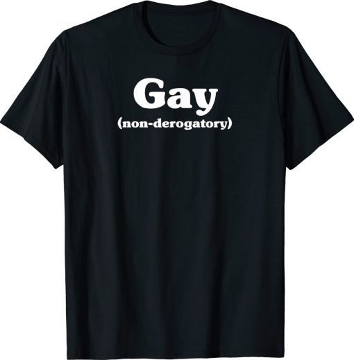 Gay non-derogatory Funny Shirts