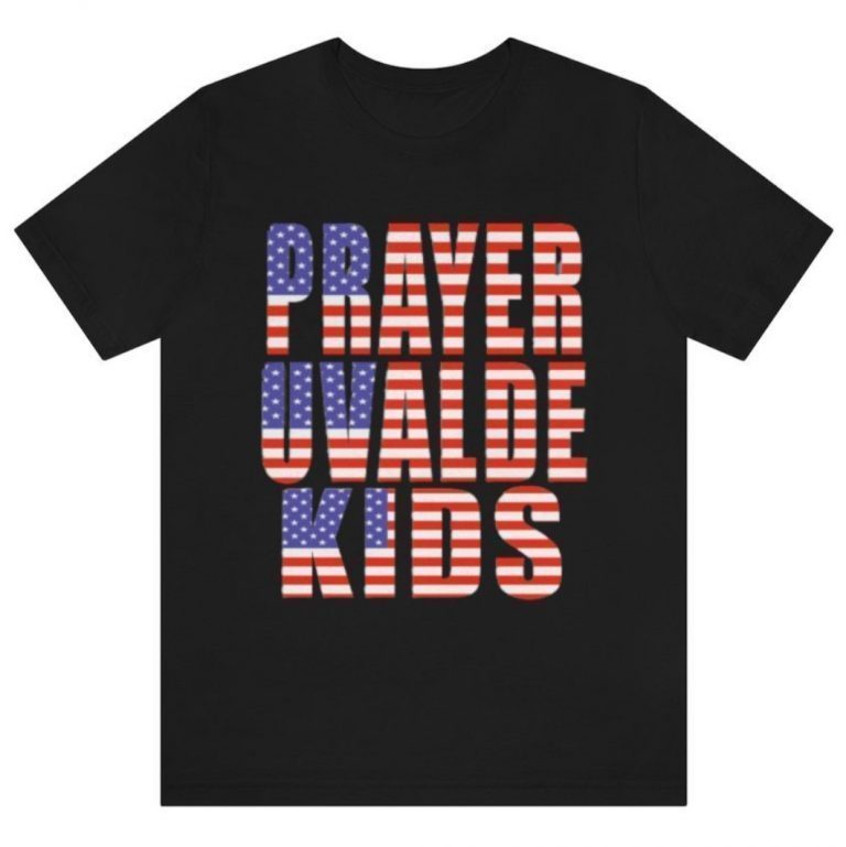 Pray For Uvalde Texas Kids US Flag Vintage TShirt