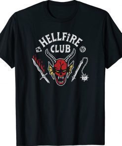 Stranger Things 4 Hellfire Club Skull & Weapons 2022 Shirts