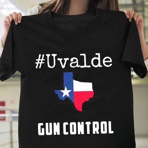 Uvalde Gun Control Texas Uvalde Strong Flag TShirt