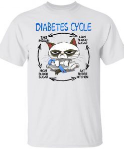 Cat Diabetes Cycle Vintage T-Shirt