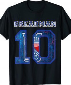 BREADMAN 10 Panarin New York Professional Ice Hockey Vintage TShirt