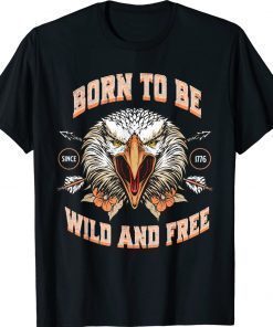 Patriotic Bald Eagle 4th of July USA Father's Day Vintage Shirts