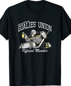 Goalies' Union Hockey Goalie Official Member Righty Catch Vintage TShirt