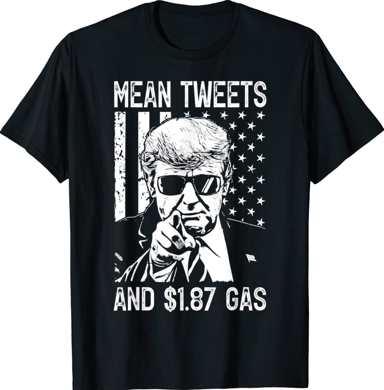 Mean Tweets And $1.87 Gas 4th Of July Pro Trump 2024 Tee Shirt