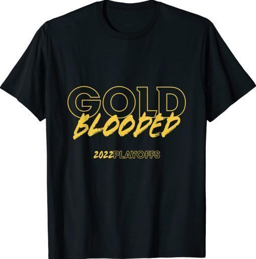 Vintage Gold Blooded 2022 Playoffs TShirt