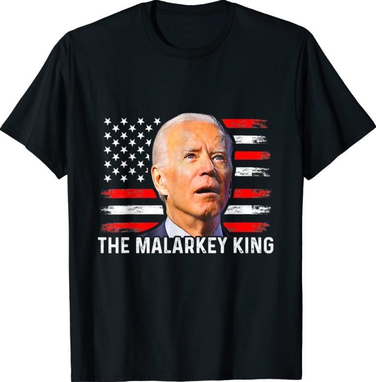 Anti Joe Biden The Malarkey King Pro Trump Ultra Maga King TShirt