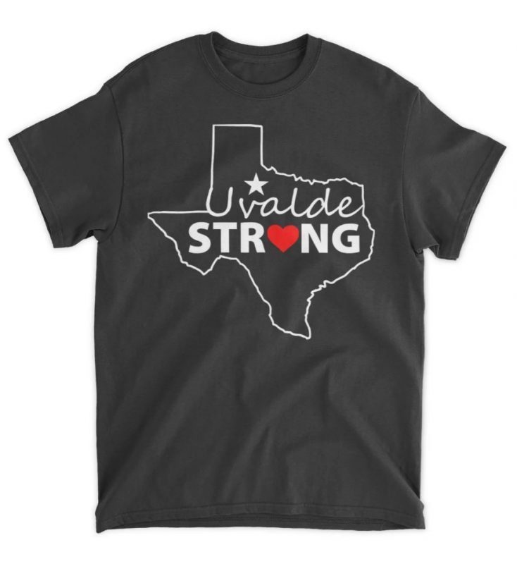 Heart Uvalde Strong Texas Map 2022 Shirts