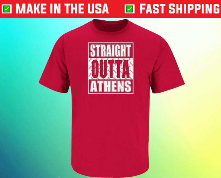 Straight Outta Athens Georgia College Vintage T-Shirt