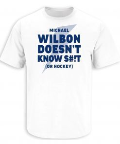 Wilbon Doesn't Know Shit Tampa Bay Hockey Vintage TShirt