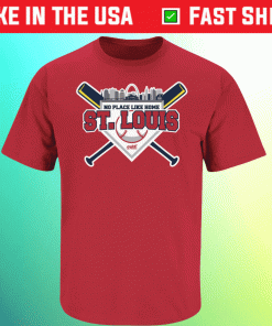 No Place Like Home St Louis Baseball Vintage TShirt