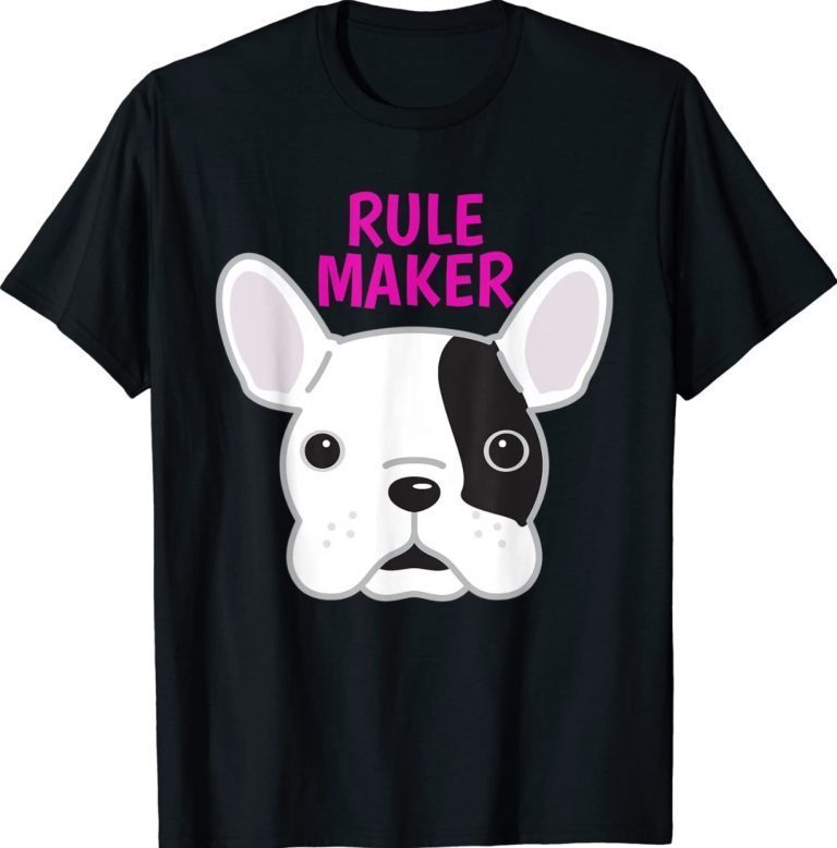 Rule Maker Frenchie Dog Vintage TShirt