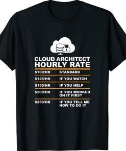 Cloud Architet Hourly Rate Vintage TShirt