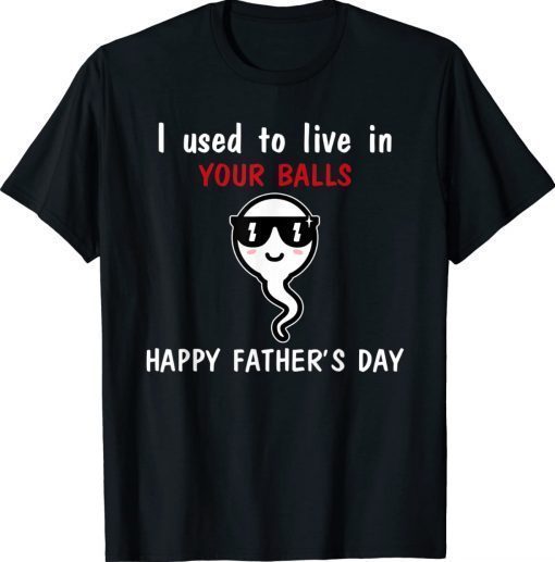 I used to live in your balls happy father’s day 2022 shirts