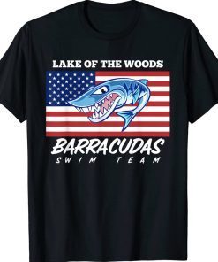 LOW BARRACUDAS SWIM TEAM PATRIOTIC Vintage TShirt