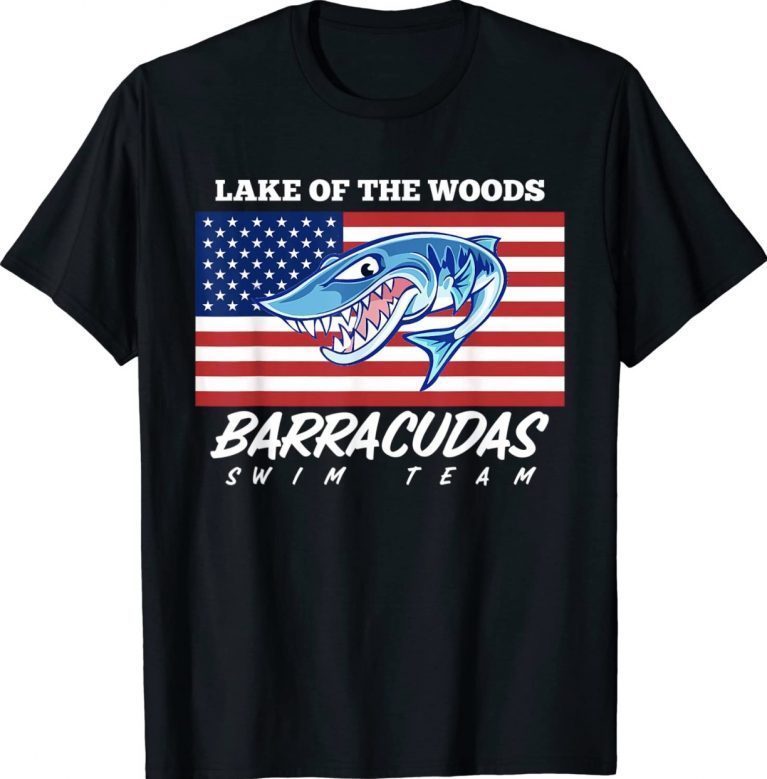 LOW BARRACUDAS SWIM TEAM PATRIOTIC Vintage TShirt